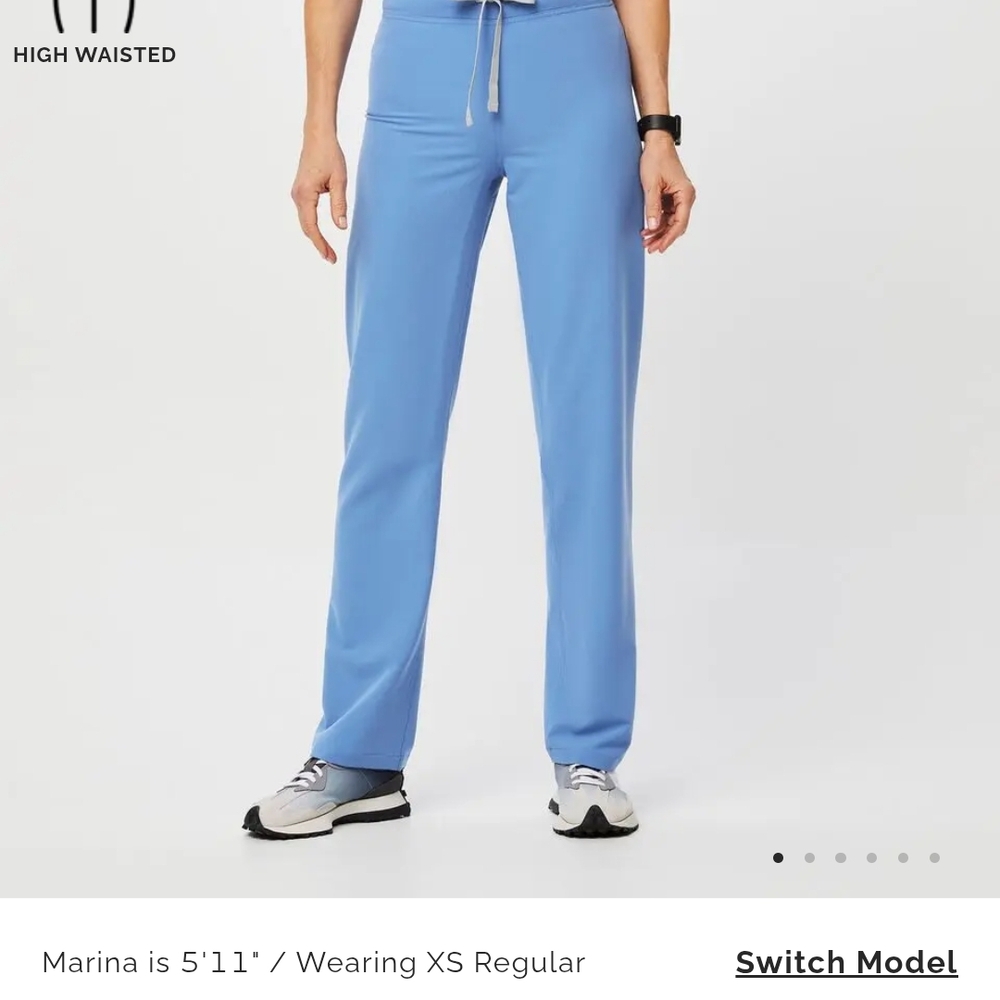 Figs Blue Straight Leg Medical Pants